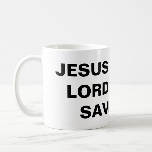 "Jésus Est Mon Seigneur Et Mon Sauveur" Mug Classi (Gauche)