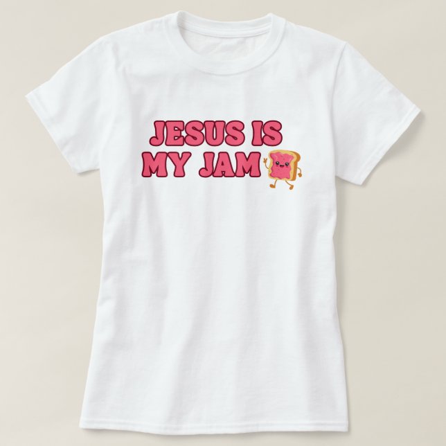 Jésus Est Mon T-Shirt De Jam (Design devant)