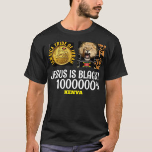 JESUS EST NOIR KENYA T-Shirt de base foncé