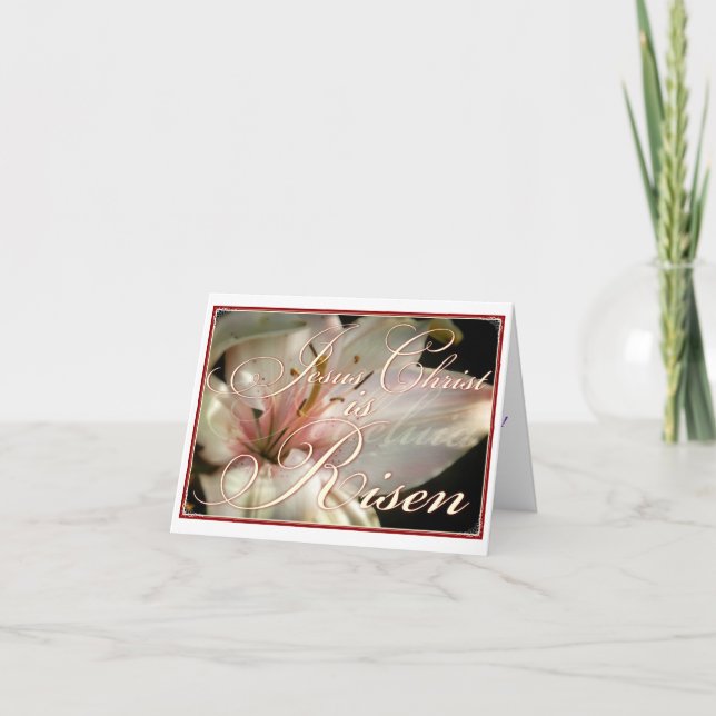 Jésus est ressuscité Carte de Pâques (Devant)