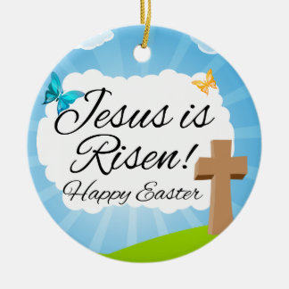 Jésus est ressuscité, ornement chrétien de Pâques