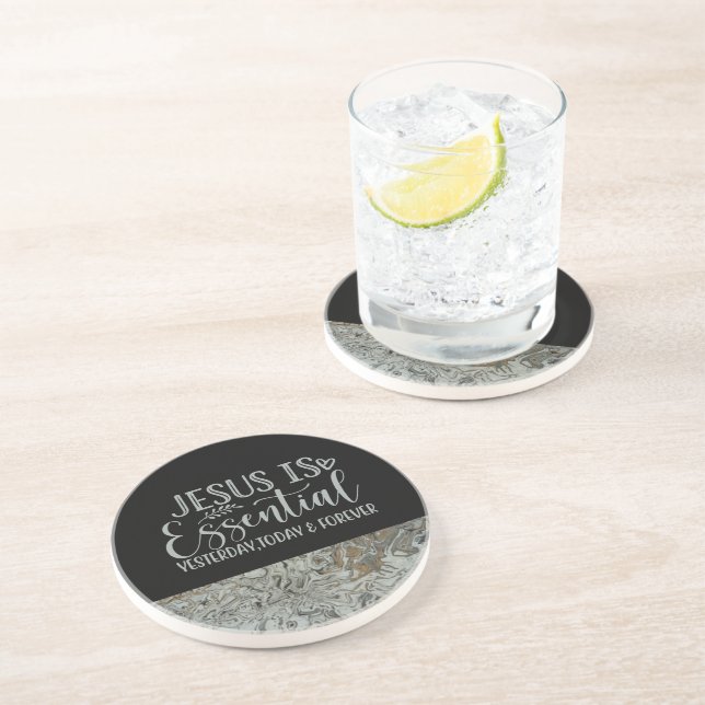 Jésus est un Dessous de verre de grès essentiel (Côté)