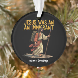 Jésus Est Un Immigrant Unique Cross Design Support