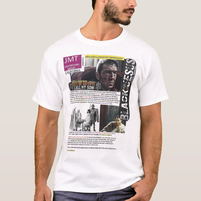 JÉSUS EST UN T-shirt Basique MESSIAH NOIR (Devant)