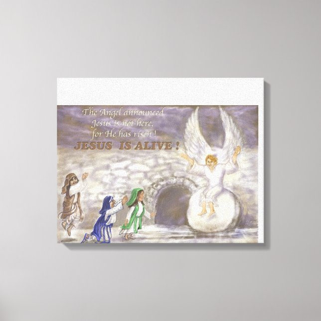 Jésus est une toile étirée vivante (Recto)