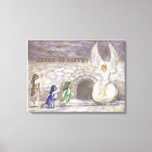 Jésus est une toile étirée vivante (Recto)