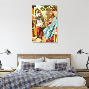 Jésus et femmes à la toile bien enveloppée