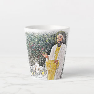 Jésus et moi avec café ou thé latte Mug