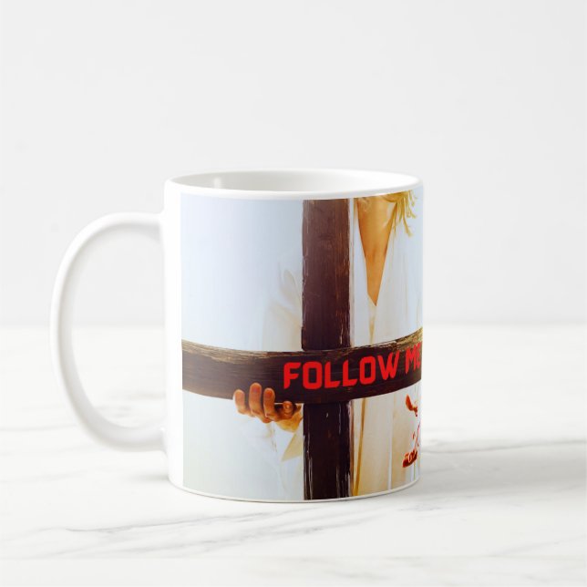 Jesus Follow Me Coffee Mug (Gauche)