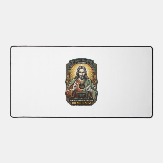 Jésus Fond noir Webcam oubliée Couverture Virtuell (Recto)