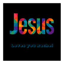 Jesus geometric design Poster
