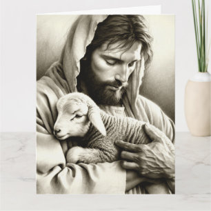 JESUS Good Shepherd bonjour bonjour carte de voeux