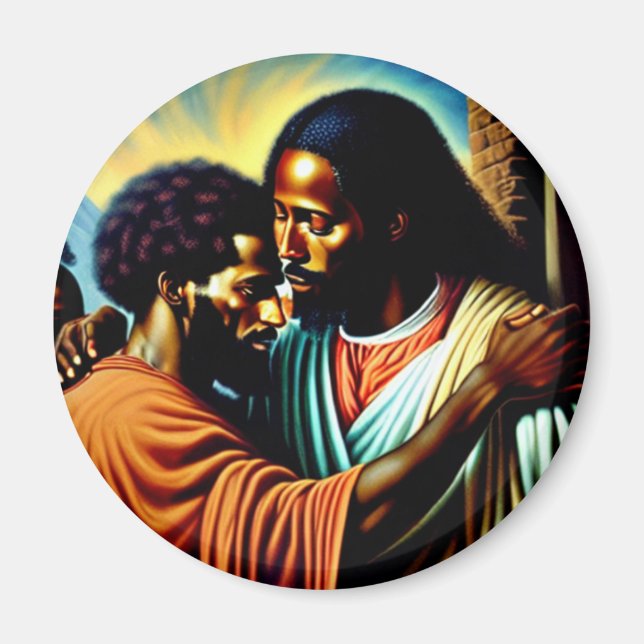 Jésus guérit un aimant aveugle (Devant)