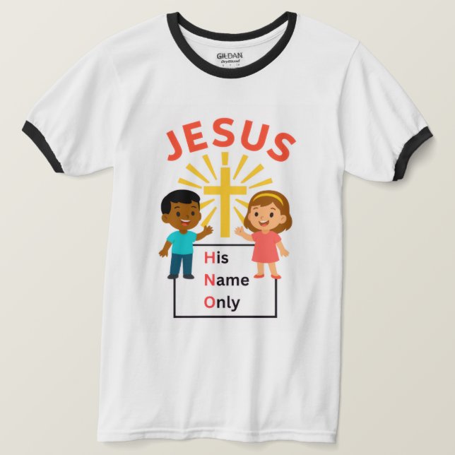 Jesus - His Name Only T-shirt (Design devant)