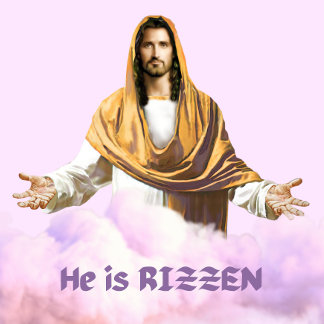 Jésus "Il est Rizzen" T-shirt