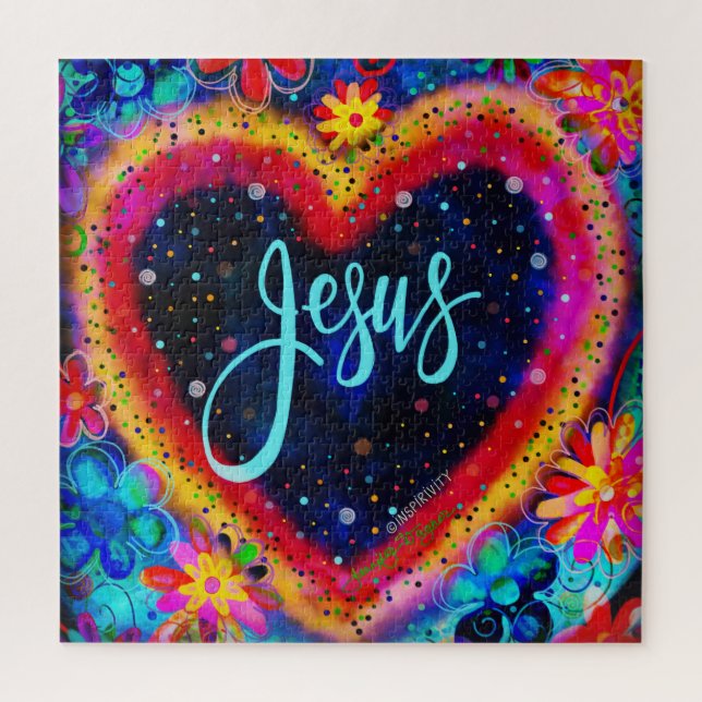 Jésus Inspirivity Jigsaw Puzzle amusant Coloré (Vertical)