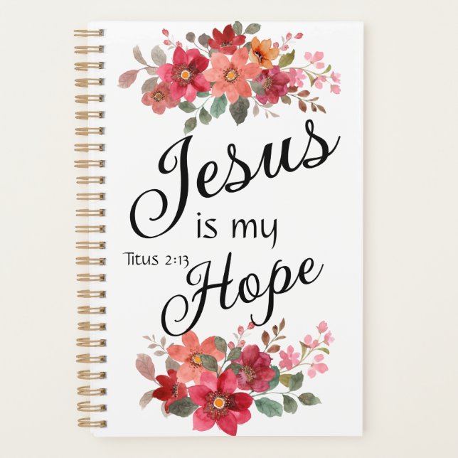 Jesus is My Hope Planner (Devant)