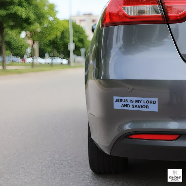 "Jesus Is My Lord And Savior" Bumper Sticker (Créateur téléchargé)