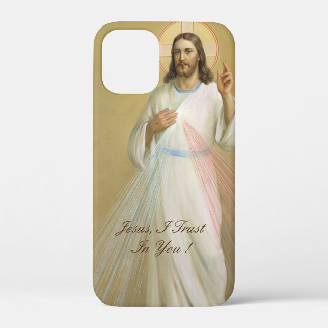 Jésus J'Ai Confiance En Toi Coque-Mate coque iphon (Verso)
