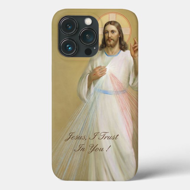 Jésus J'Ai Confiance En Toi Coque-Mate coque iphon (Verso)