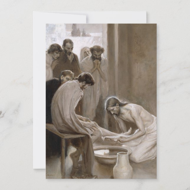 Jésus Lave les pieds des disciples | Albert Edelfe (Devant)