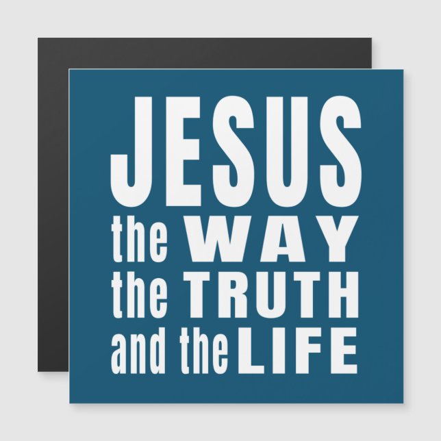 Jésus le chemin la vérité et la vie   (Devant / Derrière)