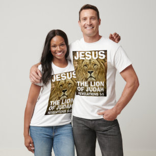 JÉSUS le LION DE JUDAH, T-shirts chrétiens