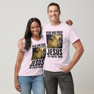 JÉSUS, LE LION ROARANT DE JUDAH, T-SHIRTS