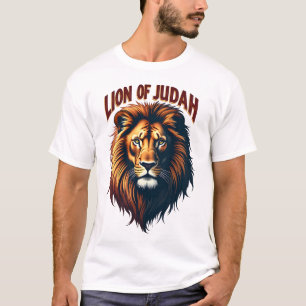 Jésus Lion de Juda Gravure Vintage T-Shirt Chrétie