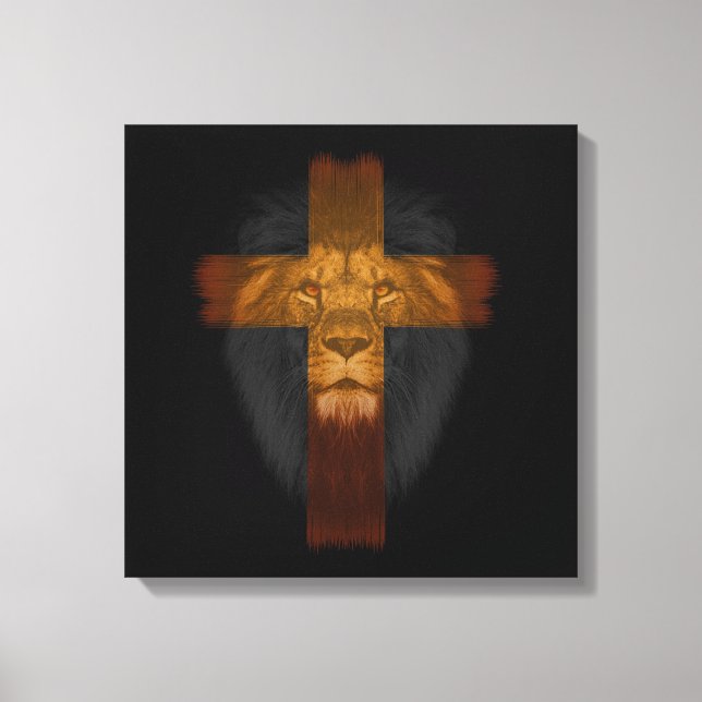 Jésus Lion de Juda Toile enveloppée (Recto)