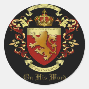 Jésus livre un autocollant