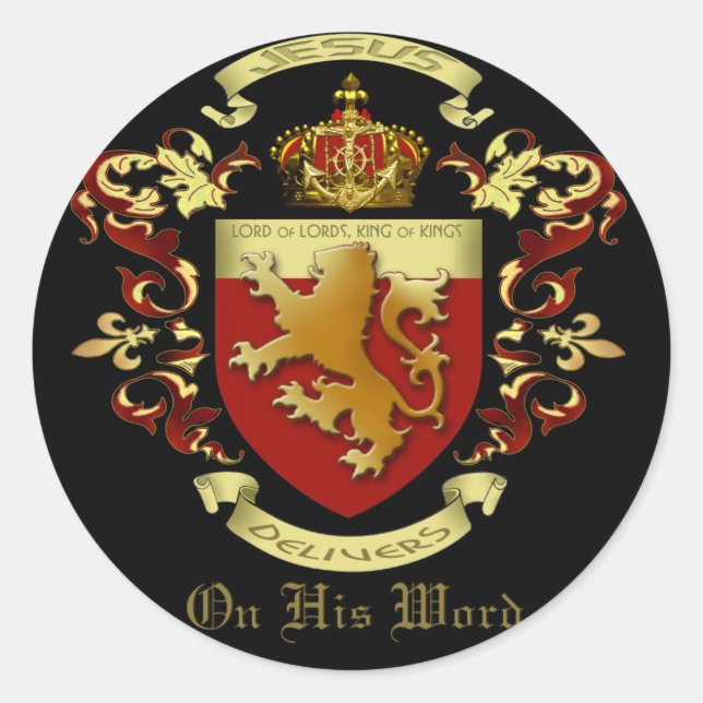 Jésus livre un autocollant (Devant)