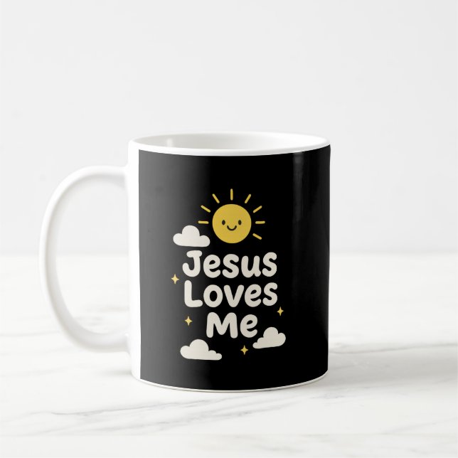 Jesus Loves Me Christian Mug (Gauche)