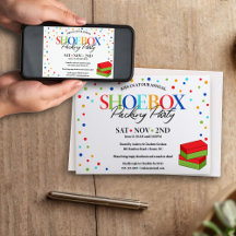 Jesus Loves You - Invitation de la Shoebox Party (