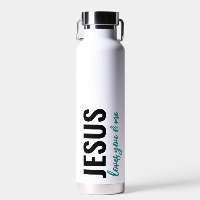 Jesus Loves You & Me - Bouteille d'eau (amoureusem (Avant)