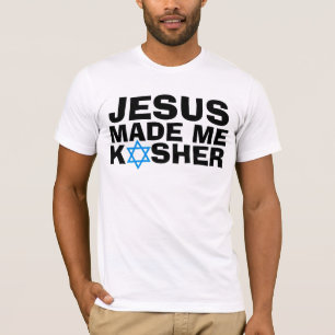 JÉSUS m'a fait KOSHER, T-shirt juif messianique