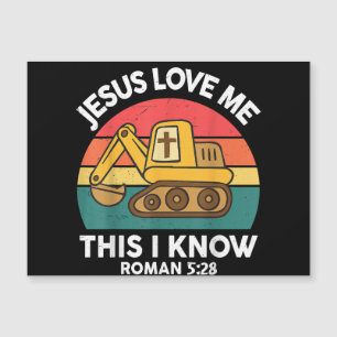 Jésus M'Aime Ceci Je Connais Excavateur Christian