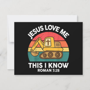 Jésus M'Aime Ceci Je Connais Excavateur Christian