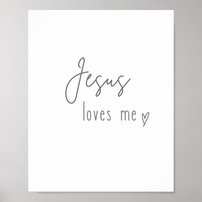 Jésus m'aime. Imprimés et affiches (Devant)