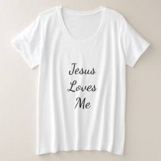 Jésus M'Aime Plus Taille T-shirt