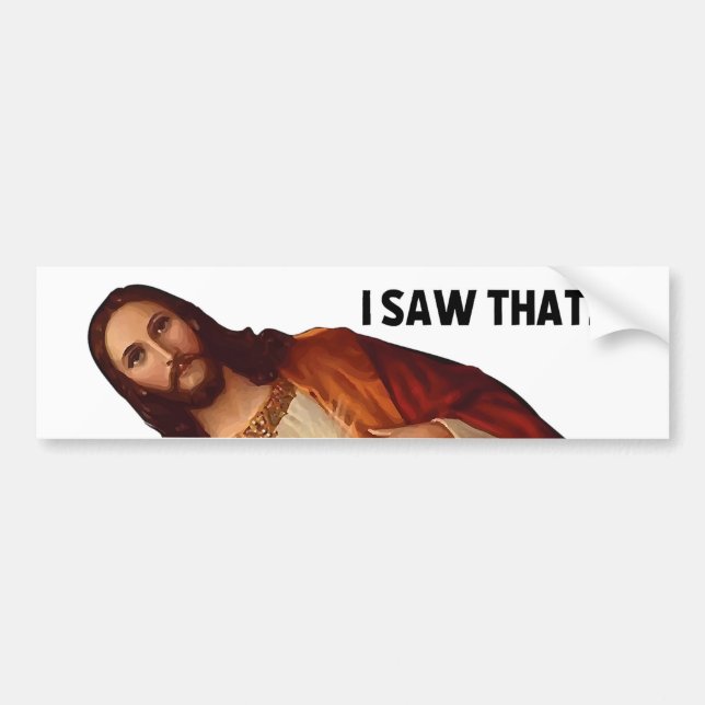 Jesus Meme Bumper Sticker (Devant)