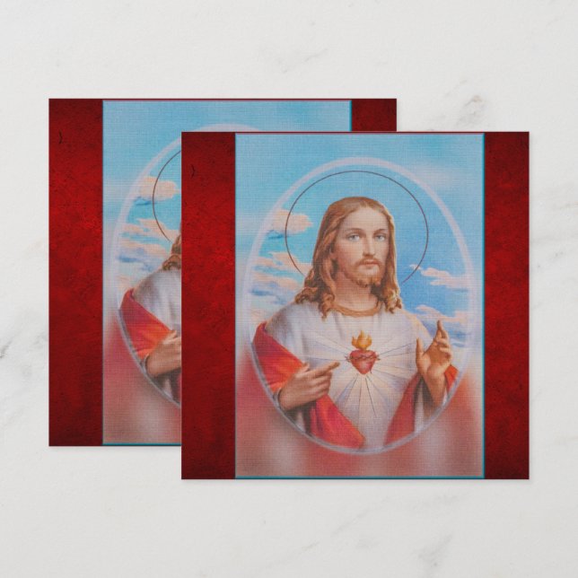 Jesus mercy prayers card (Devant / Derrière)