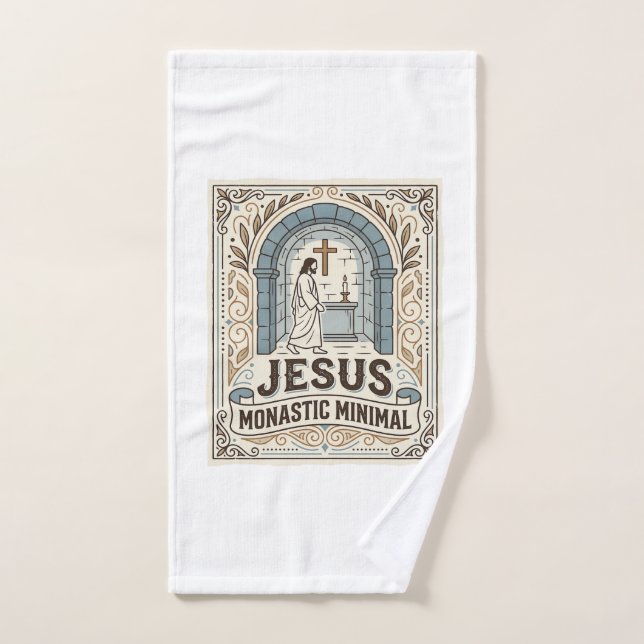 Jésus Monastique Minimal Jésus Monastique Minimal  (Serviette à main)