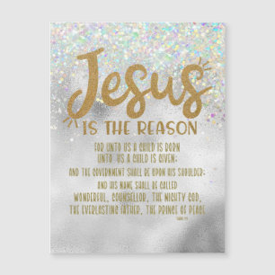 Jésus Noël avec verset biblique d'Isaïe