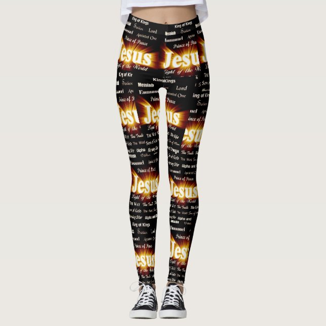 Jésus - Noms Leggings (Devant)