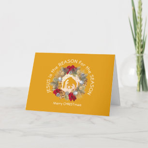 JESUS RAISON SAISON Noël Carte de vacances