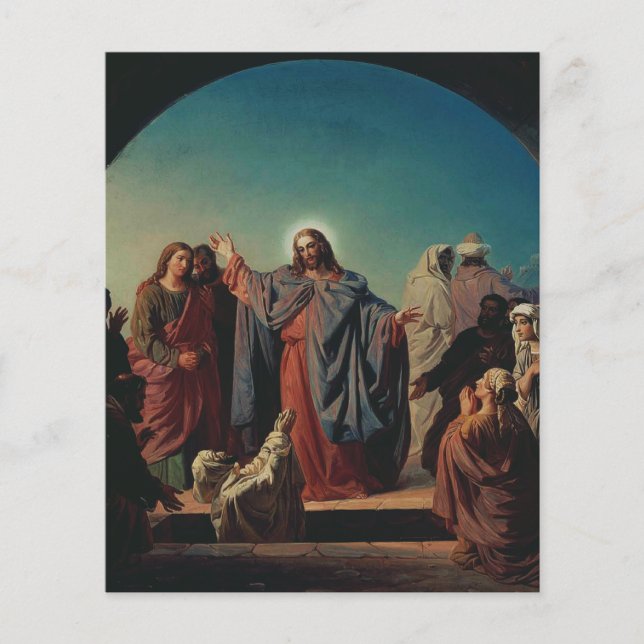 Jésus réveille Lazare par Robert Wilhelm Ekman  (Devant)