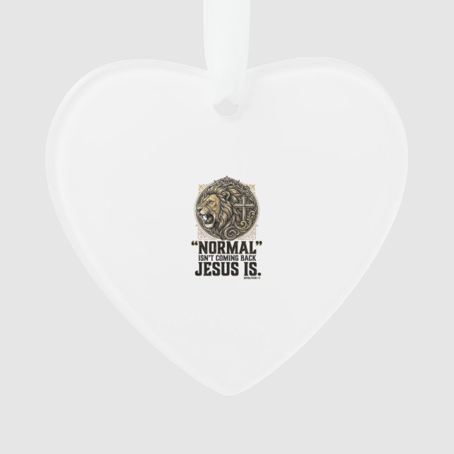 Jésus Revient Croix Lion Chemise Chrétienne (devant)
