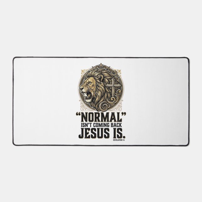 Jésus Revient Croix Lion Chemise Chrétienne (Recto)