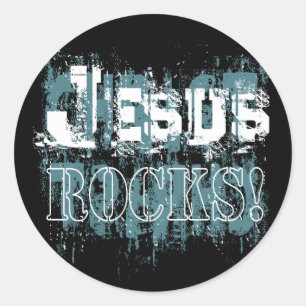 Jesus Rocks ! Autocollant